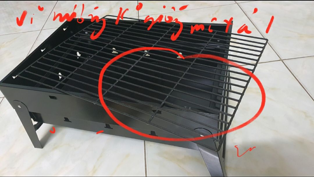 Mới nhận được sản phẩm, khổng thấy đầy đủ linh kiện như mô tả... Vỉ nướng ko biết bằng Inox hay là bằng sắt rồi sơn lại màu đen nữa, lại vẫn ko giống như mô tả. Làm ăn vậy chán chết.... thất vọng