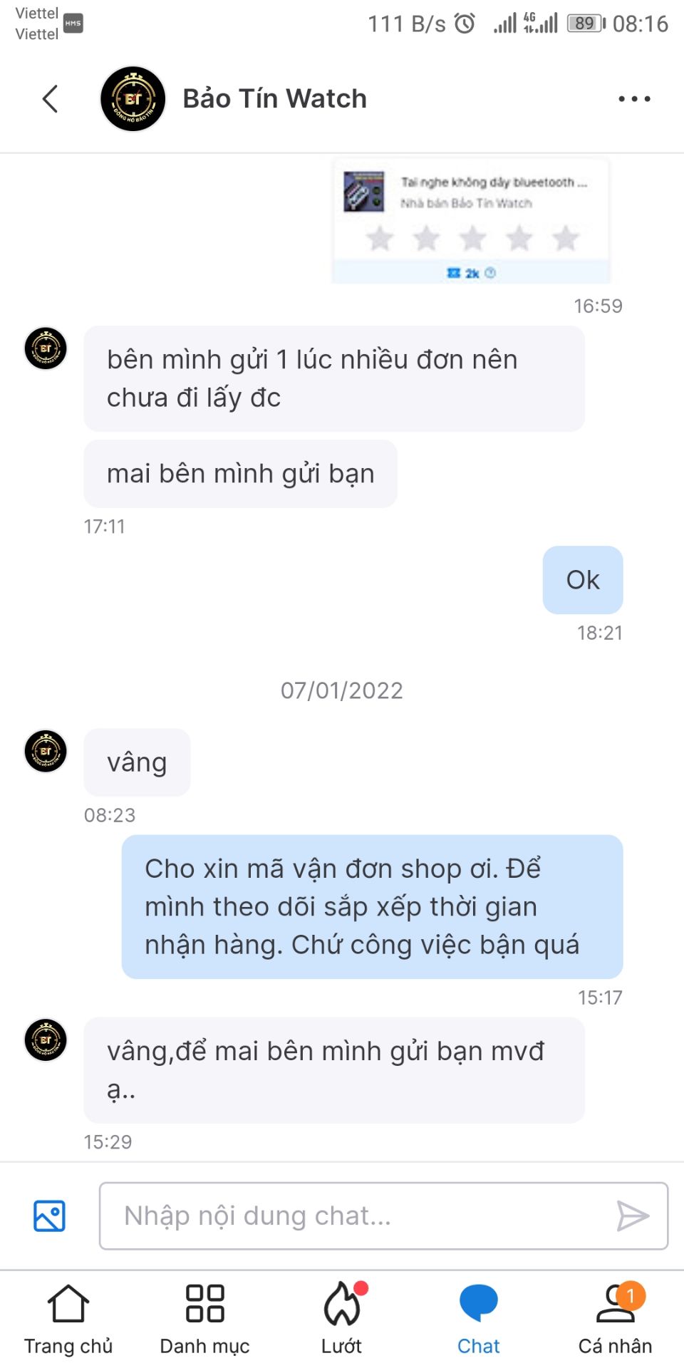 nhà bán hàng gởi hàng lỗi không xài được. khi gởi hàng về lại cho shop nhờ đổi trả. shop nhận hàng từ ngày 1 tháng 1 đến nay 10 ngày rồi vẫn không gởi hàng đổi. nhắn tin thì shop trả lời qua loa và im lặng không phản hồi tin nhắn. ko đổi hàng cũng không thèm hoàn tiền. shop này làm ăn mất uy tín