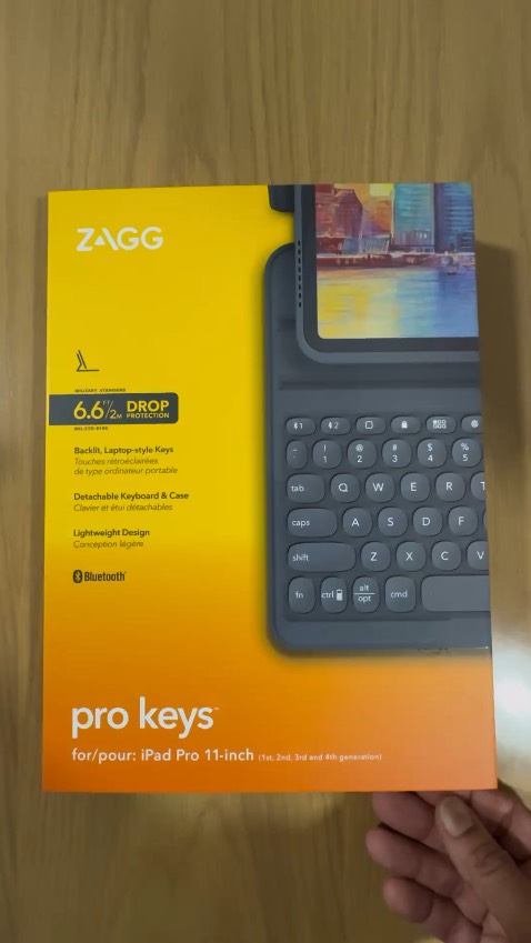 The ZAGG Pro Keys Keyboard for the iPad Pro 11-inch offers a solid typing experience with backlit keys, adjustable stand, and durable, detachable case. It has multi-device pairing via Bluetooth, a long battery life (up to 1 year), and a magnetic closure. Its lightweight design adds portability and protection.