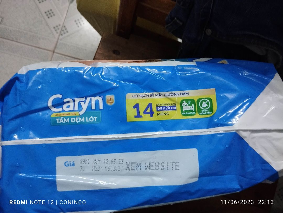 Kích thước đủ lớn, an toàn, còn hạn sử dụng.