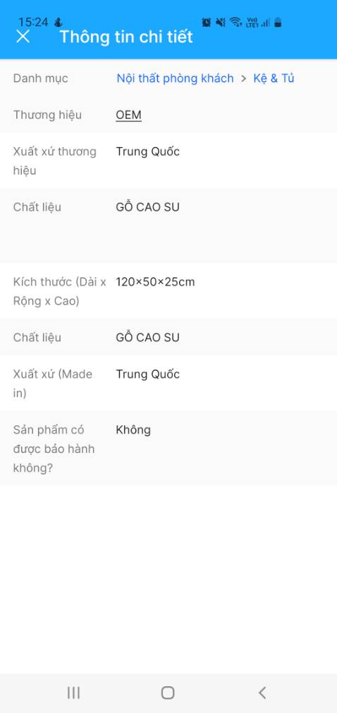 Sai kích thước mô tả rộng 50cm giao 40cm đã đổi hàng 1 lần mà vẫn như vậy, shop nhắn tin thì ko phản hồi, rất tệ