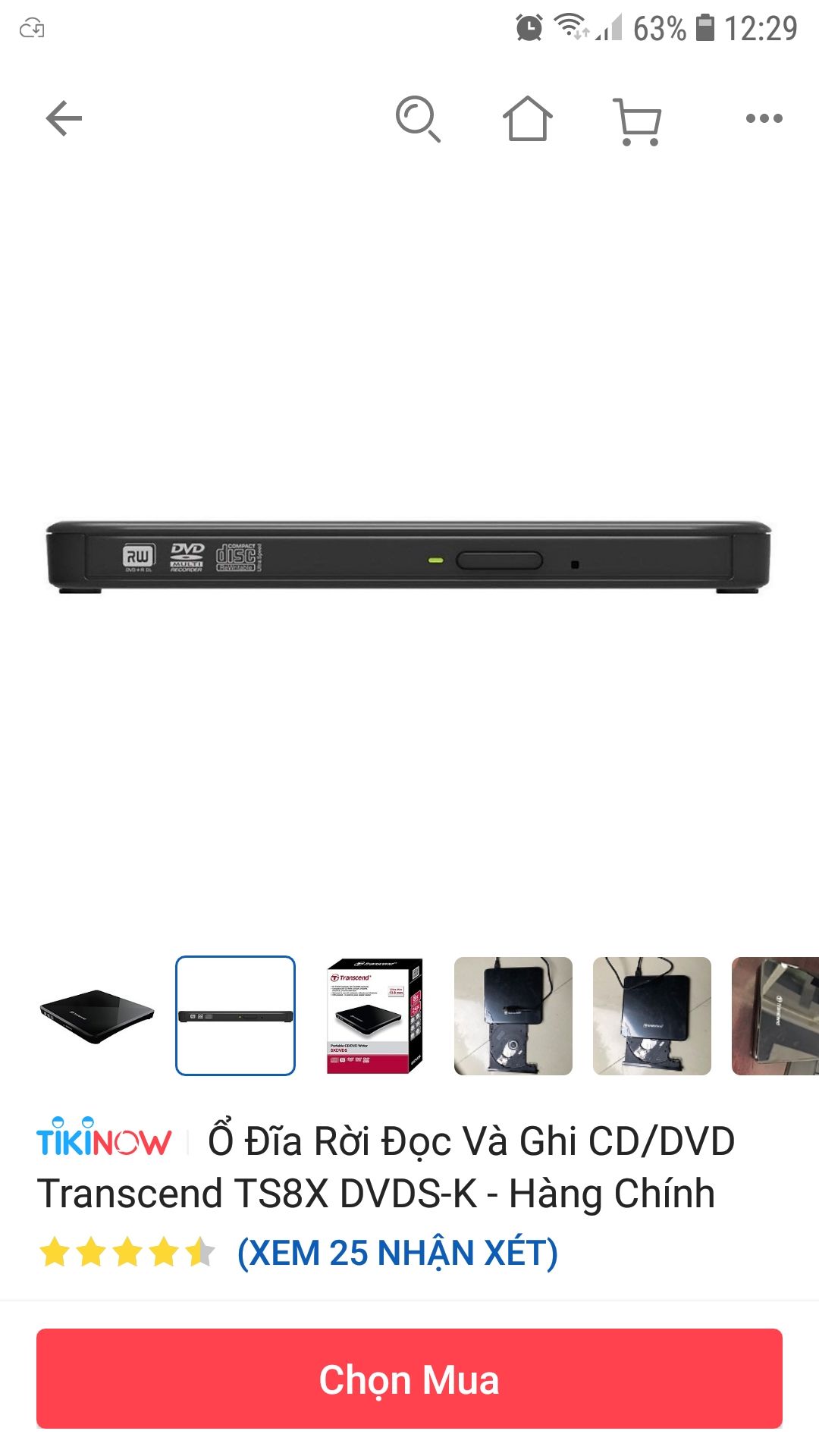 Mình vừa nhận sp, nhận xét:
1.tiki đóng gói cẩn thận.
2.sp vừa ý, chạy thử êm( tuổi thọ theo dõi tiếp).
3. Tuy nhiên hộp sp này không giống như hình trên Tiki đăng tải, sp cũng không giống như hình qc sản phẩm( phần chữ kí hiệu ngoài  khay đĩa khrng có)-->>Tiki giải đáp giúp mình.
Tạm thời cho 3*