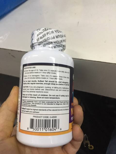 Em gái mình ở Mỹ mua cho con mình uống loại này qua walmart Mỹ, uống 4 lọ thấy con cao nhỉnh hơn 1 chút. Mua ở Walmart thì biết là tốt rồi, đâu dễ gì được bán ở đây. Giờ muốn đặt thêm thì thấy ở VN có bán thật tiện. Con mình uống không có phản ứng xấu nào cả.