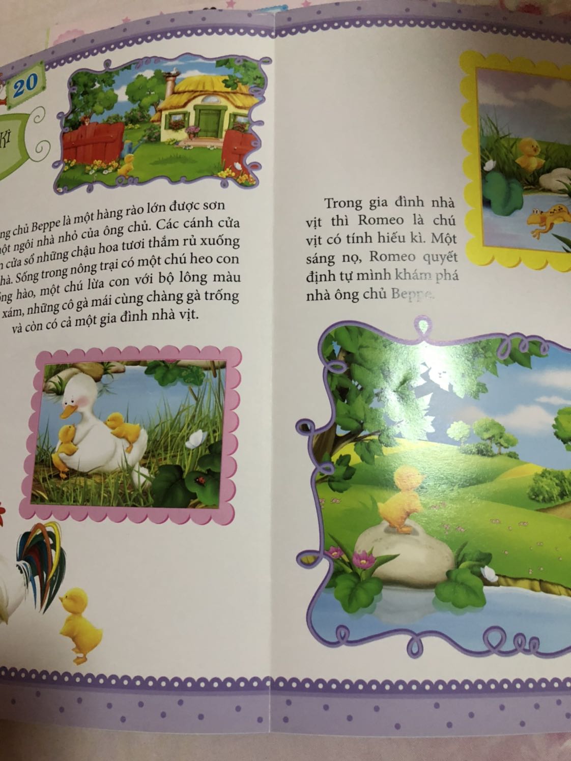 Sách chữ to bé dễ đọc nhưng có 1 cuốn bị đóng sót 1 tờ (chỉ kẹp vô thôi)