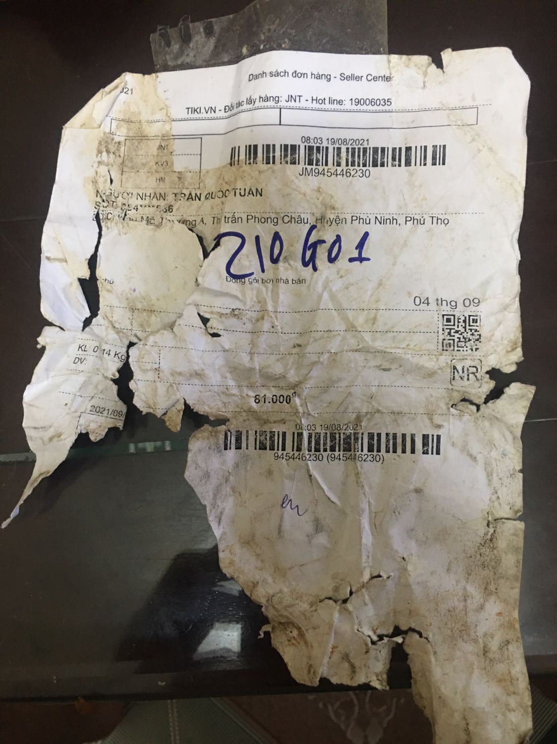 Đặt cái cân điẹn tử cầm tay mà TiKi giao cái gì vậy trời?