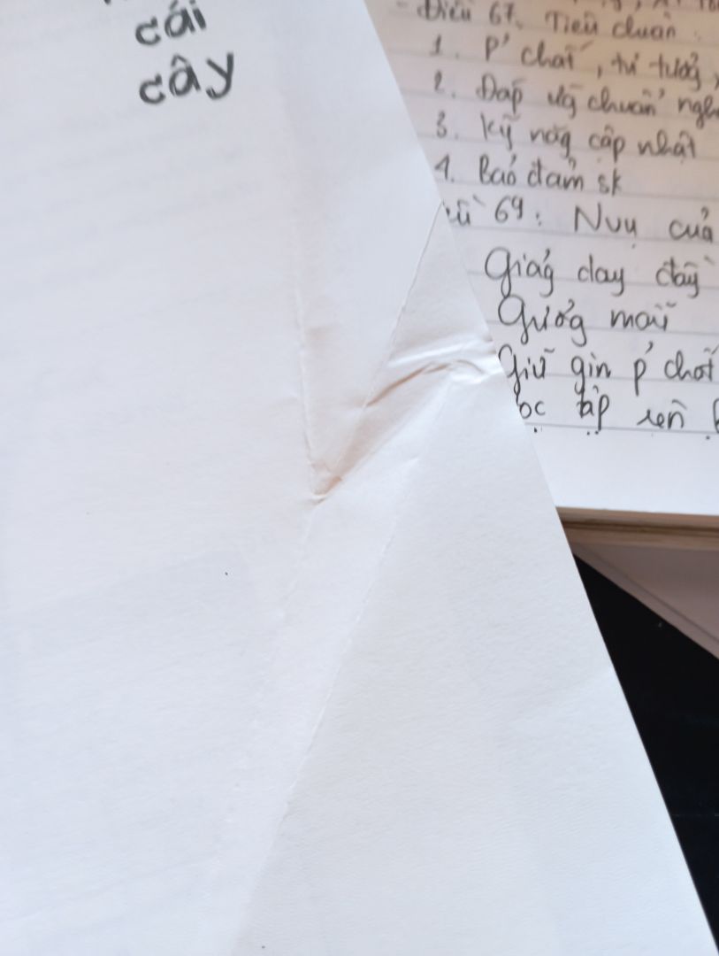 quá trình đóng gói k chỉn chủ, nhìn trang đầu bị gập nhăn hết. với chắc sách k có bọc chống sốc nên bị móp đầu hơi buồn