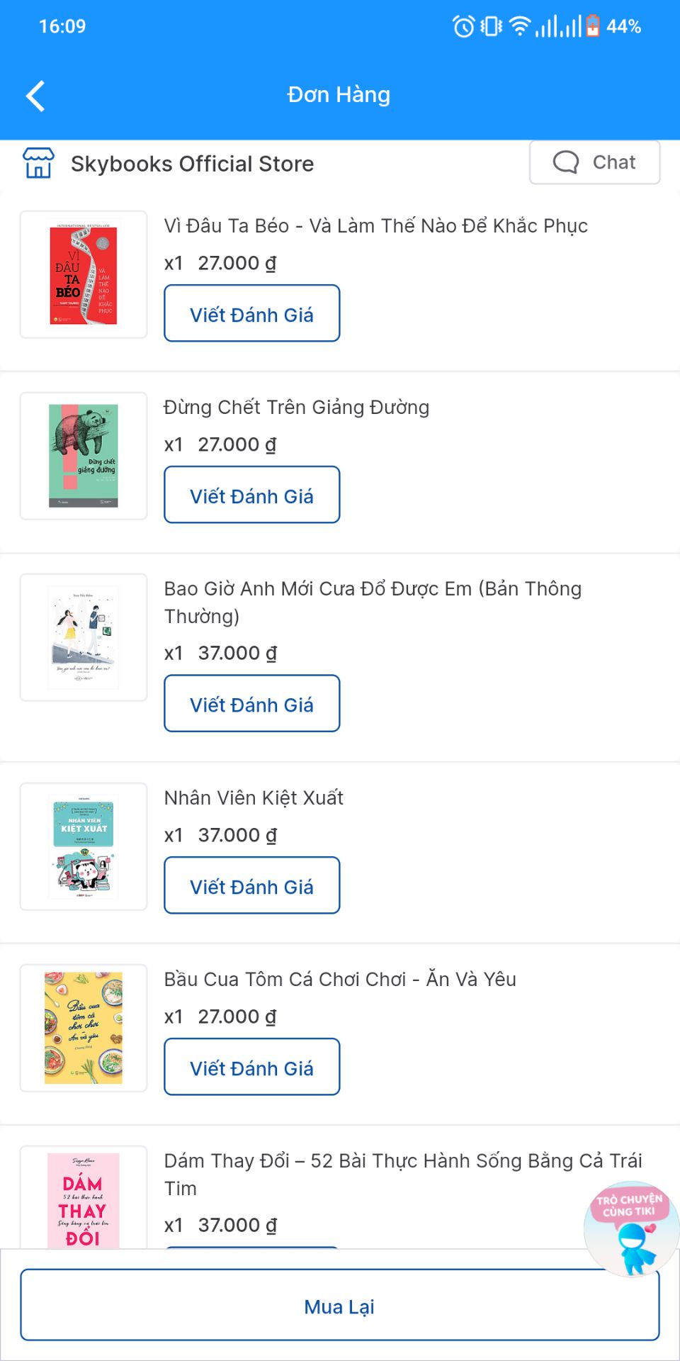 mua sale lúc 27k khá oke. sách dày
do vận chuyển từ Hà Nội vào nam nên xa và bị gãy 1 góc. mặc dù shop gói kỹ hơn tiki. cũng hơi buồn nhưng biết làm sao được. nếu từ TPHCM chắc không bị như vậy