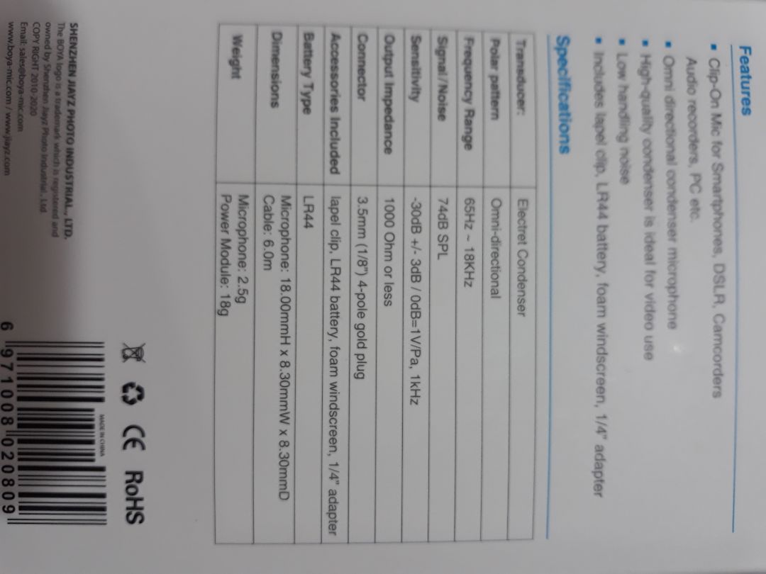Đây là micro đa hướng, nên nó thu tất cả chứ không có lọc tạp âm nha. Thu âm có noise nha. Được cái là tốt hơn thu trước tiếp từ điện thoại.
Có thể đăng ký kênh và xem video được thu âm với micro Boya tại đây  http://bit.ly/39lQaBF
Lưu ý là âm thanh trên kênh này có lọc nhiễu qua hậu kỳ.