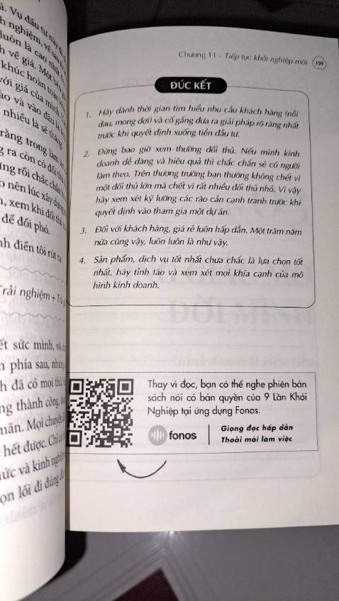 Sách của Anh Nam hay lắm. Đọc rất truyền cảm hứng cho những người trẻ mún start up. Lời khuyên thực tế, dễ ứng dụng. Qua cách anh khảo sát và chuẩn bị cho từng dự án khởi nghiệp + tinh thần quyết làm tử tế và theo đuổi đến cùng cũng như bỏ cuộc sau cùng, sẽ rút ra bài học kinh nghiệm chuẩn bị cho các dự án khởi nghiệp và khó khăn chung khi gặp phải. Ai làm Pod (bán sản phẩm in ấn theo yêu cầu)sẽ càng thích được liên lạc với anh. Viết thế thui, ai khởi nghiệp, đọc sách sẽ thấy biết và theo dõi hành trình của anh giúp bản thân tiết kiệm rất nhiều.