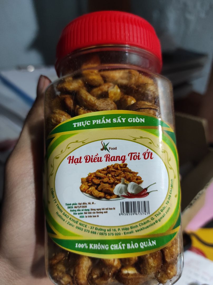 Hạt điểu rang ớt giòn ngon mình mới mua với khá ngon nhưng hơi mặn cay bình thường giao hàng nhanh nữa ai thích ăn thì mua thử