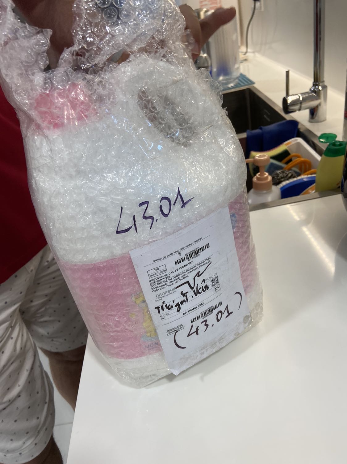 Sản phẩm giao sớm. Bọc cẩn thận.