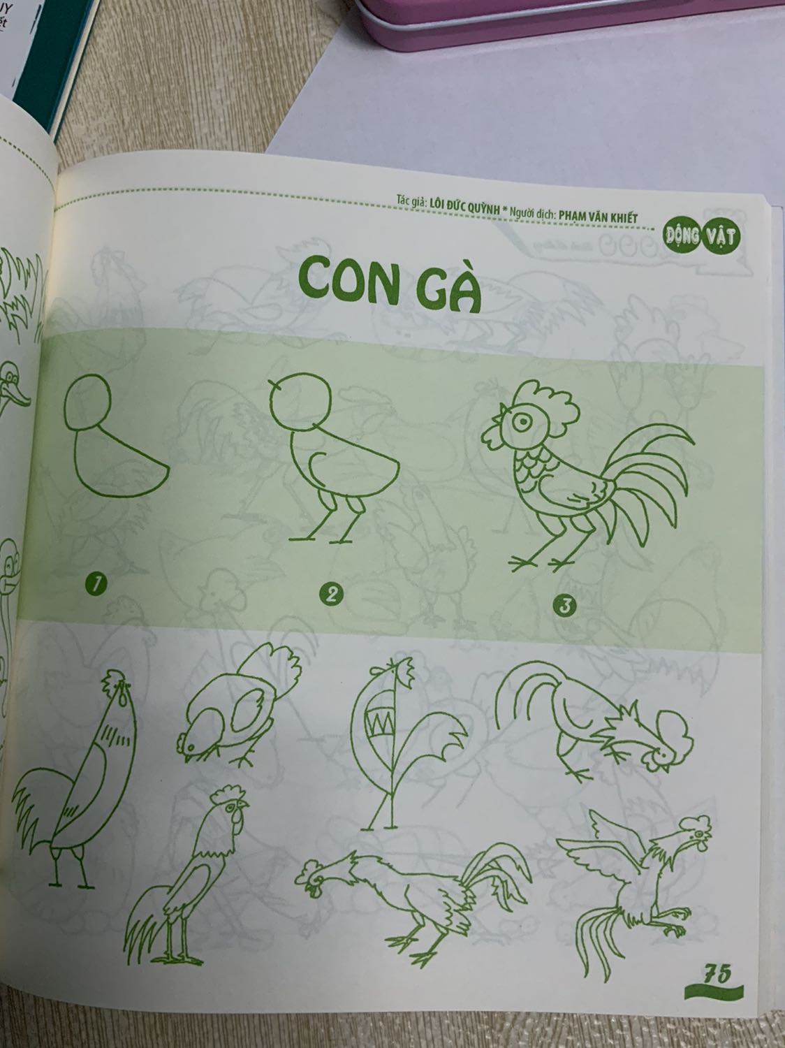 Minh rat thich sach vẽ để dạy con lứa tuổi 4 làm quen tập vẽ cơ bản. Sách rat nhiều hình mẫu cơ bản đến rất khó.shop phục vụ nhiệt tình dễ thương???