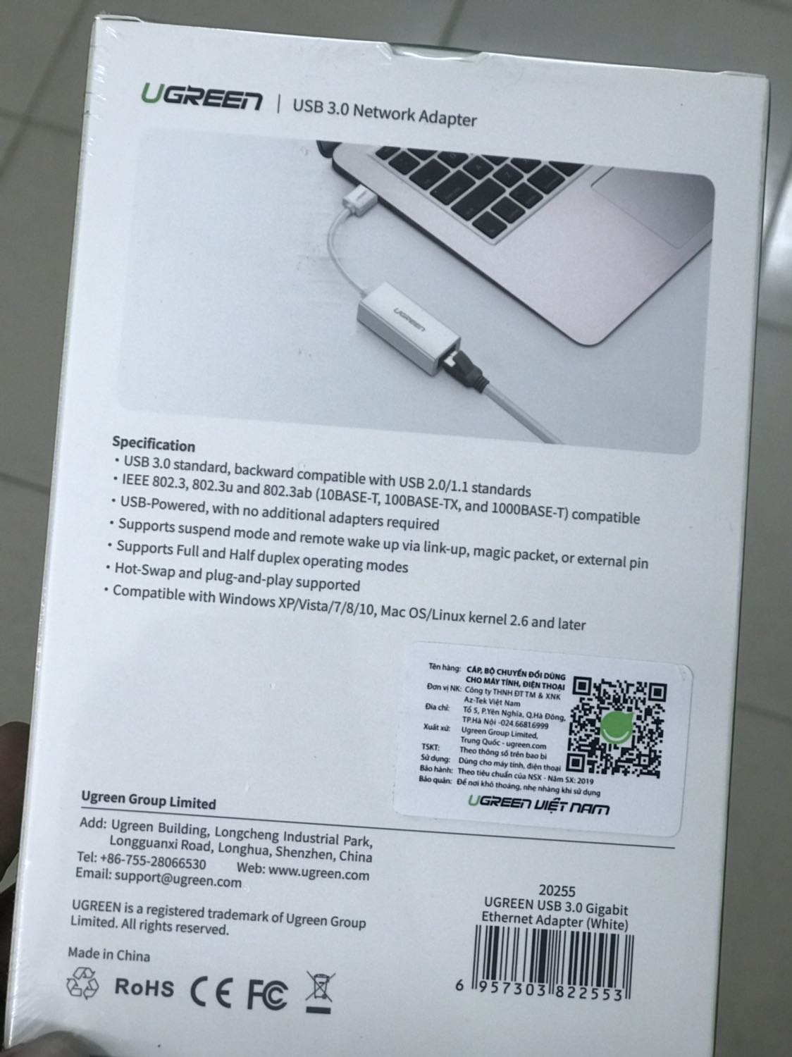 Màu trấng đẹp, đóng gói đẹp, mới xài tốt, về lâu dài xem độ bền sau. Gắn máy windows thì nhận, nhưng gắn macbook thì không nhận