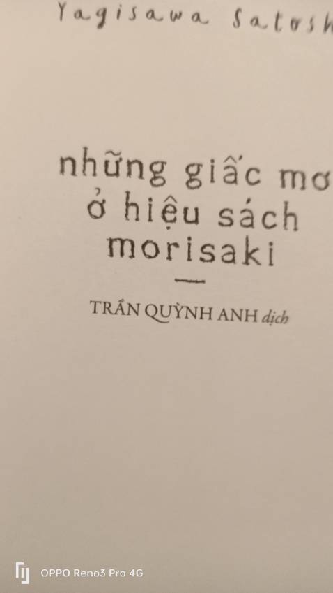 Sách mỏng, đẹp, đọc hay, 
nhiều đoạn khá ý nghĩa,nhưng mà không có bookmark,
