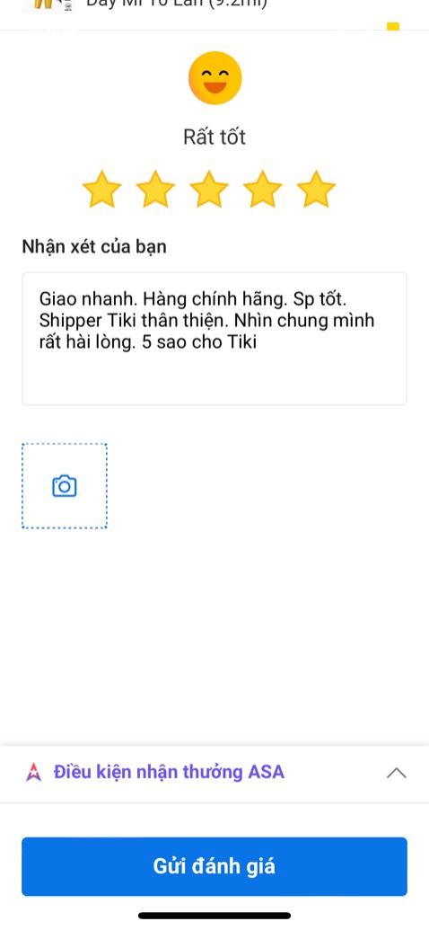 Giao nhanh. Hàng chính hãng. Sp tốt. Shipper Tiki thân thiện. Nhìn chung mình rất hài lòng. 5 sao cho Tiki