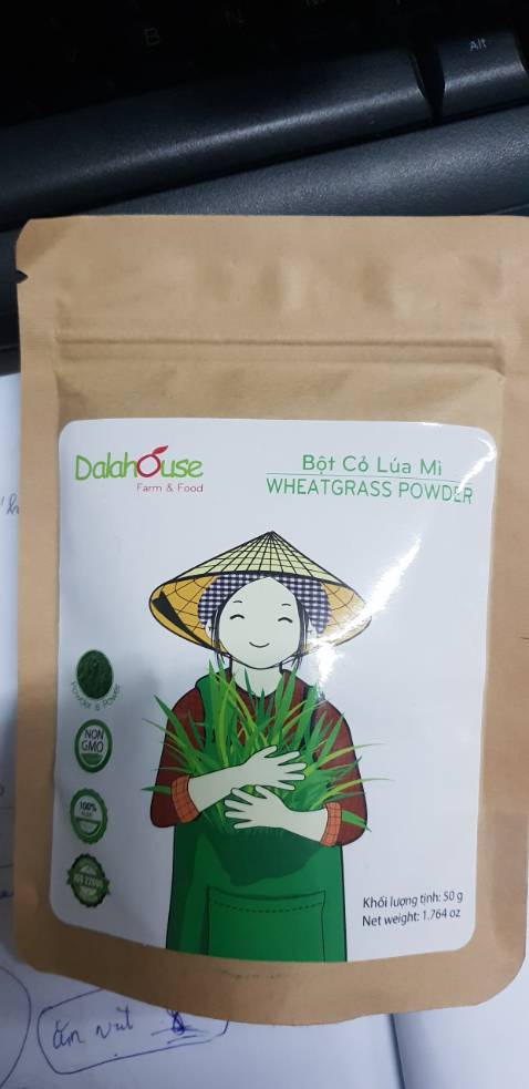 Mình đặt cỏ lúa mì 60gram chứ không phải 50gram ạ