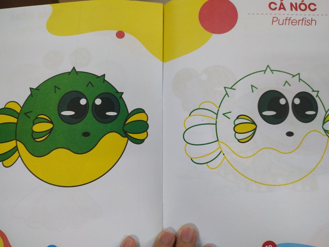 đơn giản, dễ thương, vừa học tiếng anh vừa tập tô màu được. 
nếu có thêm chú thích phát âm nữa thì tốt