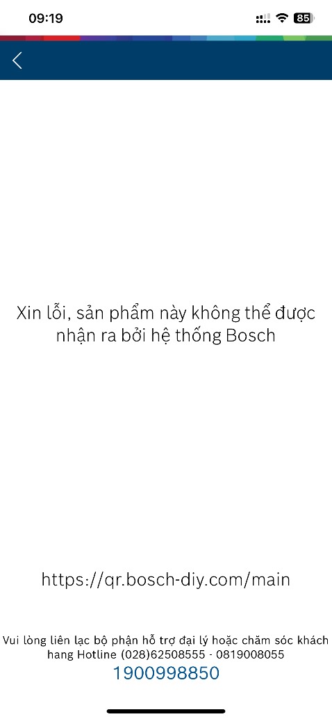 Ko tìm thấy thông tin bảo hành 😩 ko quét đc QR