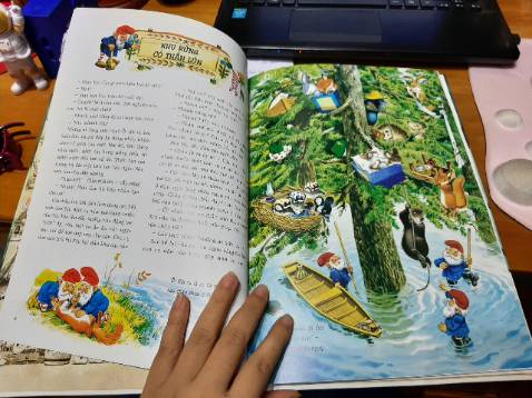 sách đẹp vô cùng nha , xem quyển này xong rồi phải góp tiền mua thêm 3 quyển còn lại trọn bộ chuyện rừng luôn mới được , 10điểm , mình quay lại clip review luôn mà ko đăng lên được