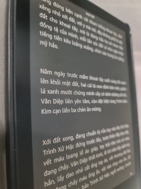 Rất tuyệt. Có điều nếu dùng cả bao thì hơi to, cầm 1 tay đọc sẽ bị mỏi.
Hình ảnh sắc nét, góc nhìn rộng. Dark mode rất tuyệt. Rất tuyệt. Có điều nếu dùng cả bao thì hơi to, cầm 1 tay đọc sẽ bị mỏi.
Hình ảnh sắc nét, góc nhìn rộng. Dark mode rất tuyệt.