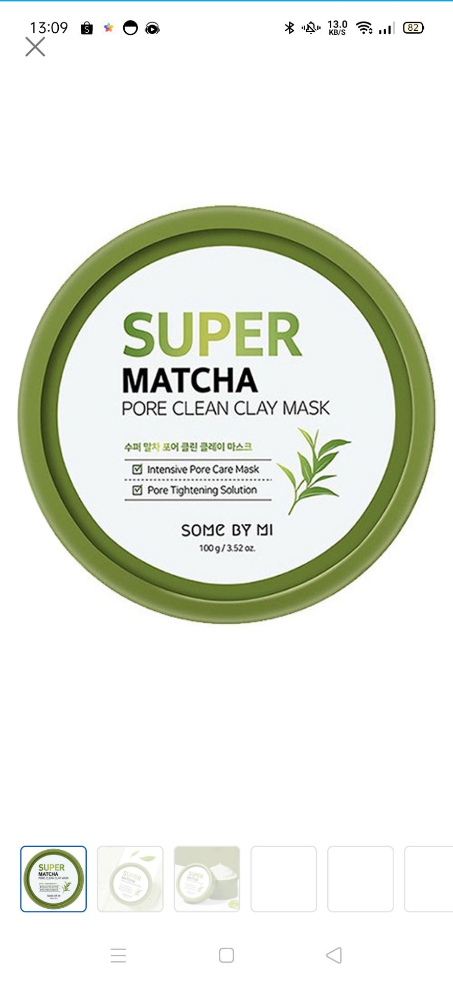 Mặt Nạ Đất Sét Some By Mi Super Matcha Pore Clean Clay Mask 100g có thành phần từ đất sét làm sạch sâu lỗ chân lông bằng cách hấp thụ chất thải, bã nhờn sâu trong lỗ chân lông ra khỏi da, loại bỏ tế bào chết, thanh lọc làn da xỉn màu.
Thành phần trà xanh giàu chất chống oxy hóa cung cấp dưỡng chất cho làn da mệt mỏi, giảm thiểu dấu hiệu lão hóa, giúp da tươi sáng hơn. Mặt Nạ Đất Sét Some By Mi Super Matcha Pore Clean Clay Mask 100g có thành phần từ đất sét làm sạch sâu lỗ chân lông bằng cách hấp thụ chất thải, bã nhờn sâu trong lỗ chân lông ra khỏi da, loại bỏ tế bào chết, thanh lọc làn da xỉn màu.
Thành phần trà xanh giàu chất chống oxy hóa cung cấp dưỡng chất cho làn da mệt mỏi, giảm thiểu dấu hiệu lão hóa, giúp da tươi sáng hơn.