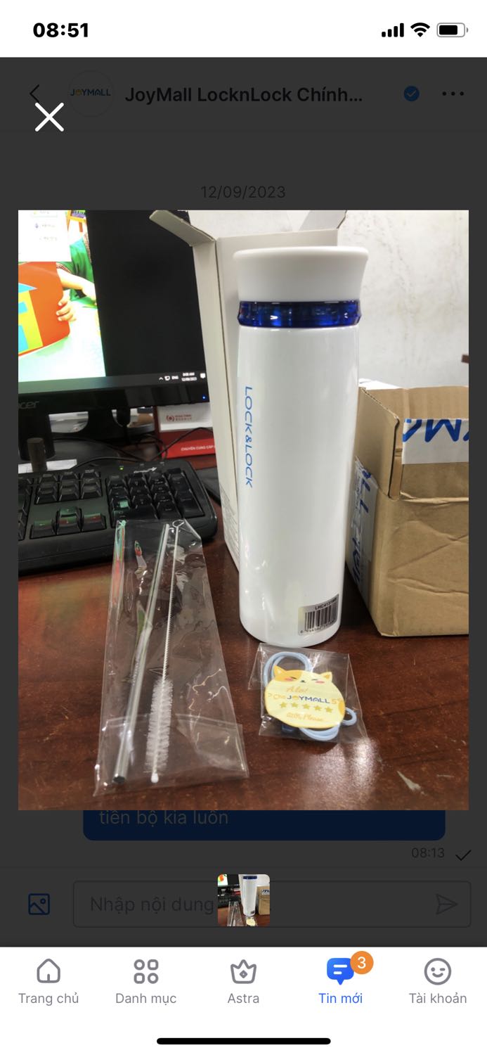 Bình đẹp chắc chắn nhưng giao thiếu mất bộ ông hút mình đặt mua tiệm Á