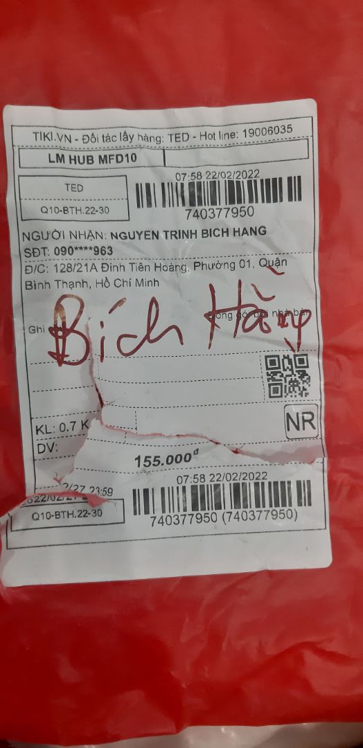 Hi shop, giao thiếu 1 áo nhưng mình vẫn thu đủ 2 áo là 155k. Shop kiểm tra lại giúp nhé. Hi shop, giao thiếu 1 áo nhưng mình vẫn thu đủ 2 áo là 155k. Shop kiểm tra lại giúp nhé.