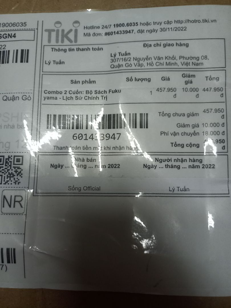 Đặt hàng một đằng giao hàng một nẻo