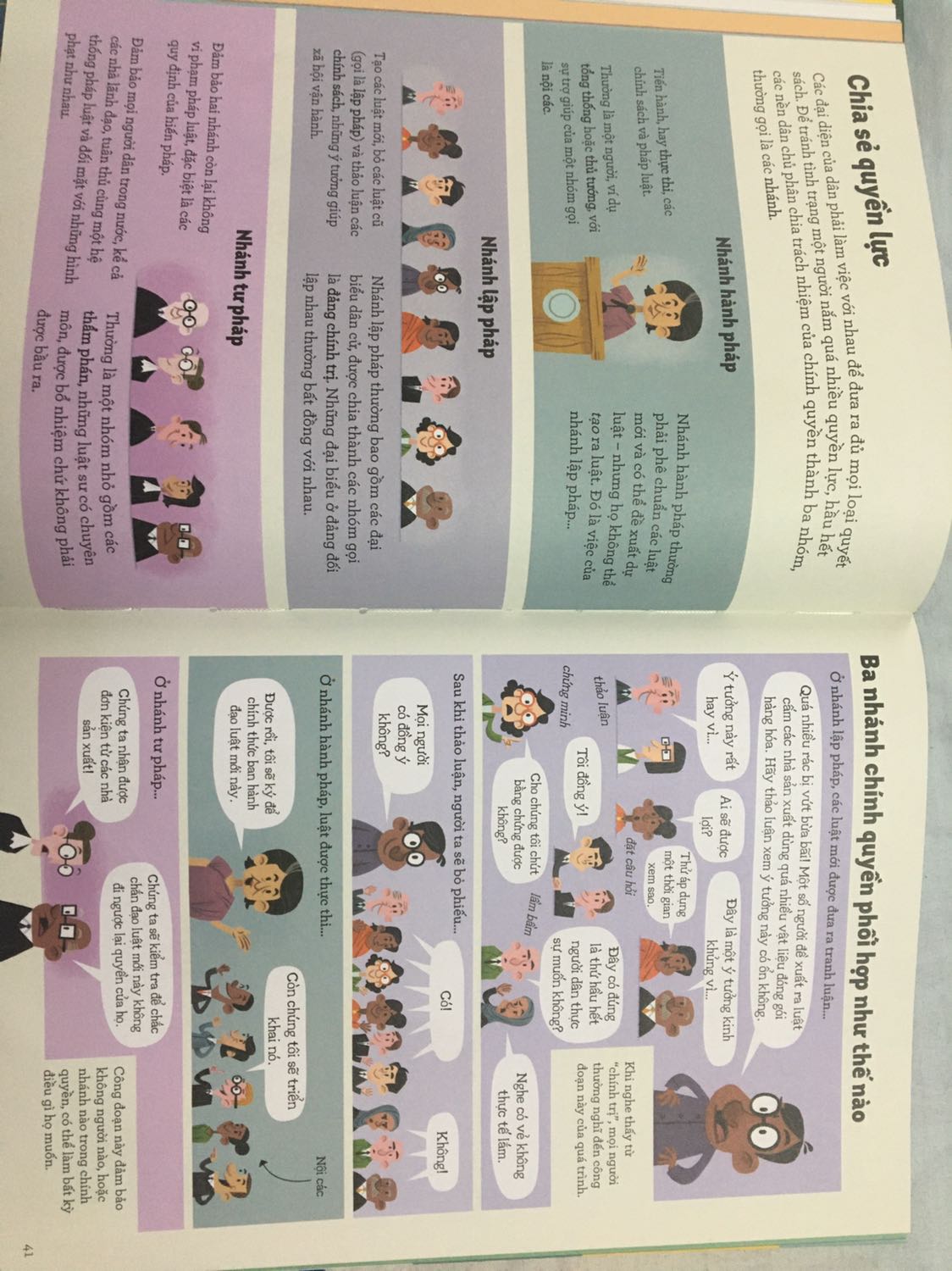 Sau nhiều lần hết hàng mình mới mua được.Sách thiếu nhi kiến thức tổng hợp, khoa học địa lý, lịch sử, sinh học rất nhiều, nhưng sách cơ bản chính trị như thế này rất hiếm. Sách rất hay, minh hoạ đẹp,rõ ràng, dễ hiểu, phù hợp mở mang kiến thức kể cả của người lớn