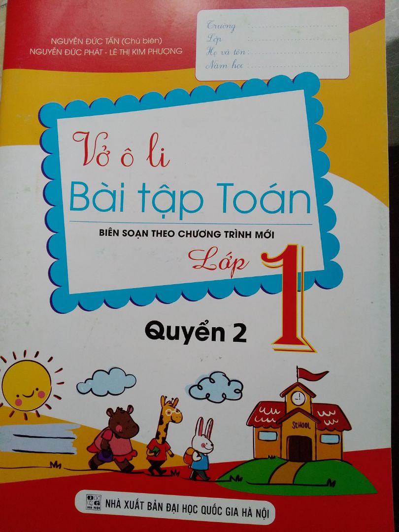 Vở to, hình ảnh sắc nét. Giấy trắng sáng, mịn phù hợp cho bé viết.
