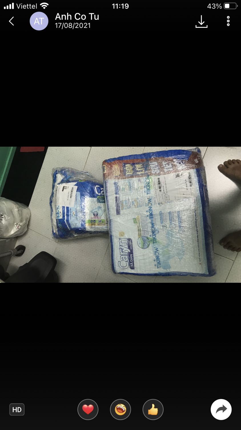 Sản phẩm giá rất tốt, rẻ hơn siêu thị, hỗ trợ được cho người tiêu dùng trong giai đoạn khó khăn hiện nay. Chất lượng sp Caryn là tốt phù hợp người già. Giao hàng sớm hơn so với dự kiến. Sẽ tiếp tục ủng hộ cho Tiki trong thời gian tới