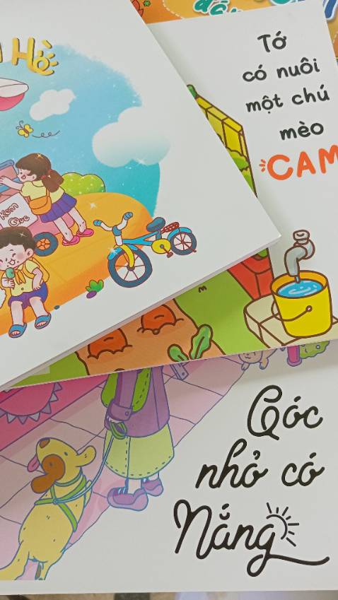 Sách mới tinh, hình vẽ đẹp, sắc nét, bé rất thích