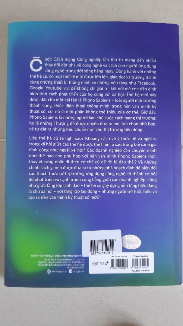 Một tựa đề cho sách thật mới lạ " Phono Sapiens" , kích thích sự tò mò của người đọc!.. Tác giả muốn gởi đến thông điệp gì đây? Mở ra và đọc thôi!..
