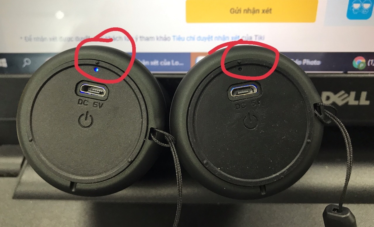 Mình mua đơn hàng gồm 2 loa để nghe cho không gian rộng hơn. Tuy nhiên mình không tìm thấy hướng dẫn về cách kết nối để phát 2 loa cùng 1 lúc với điện thoại Iphone. Click chọn kết nối 2 loa nhưng chỉ phát loa nào click sau, vì không có nút nào để mix 2 loa với nhau như các loại loa Bluetooth khác(vui lòng cho hướng dẫn).
Bên cạnh đó, 2 loa thì chỉ có 1 loa phát tín hiệu đèn khi bật chế độ Power On, không biết có phải 1 loa bị hư (Brand Name PKCB 1 loa in đậm và chữ to, còn loa kia in mờ và chữ nhỏ)??