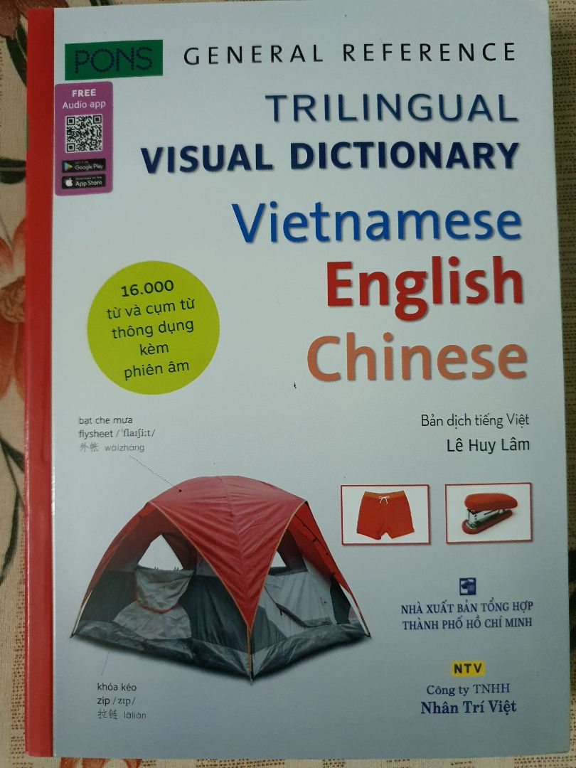 sách in đẹp, rõ ràng, chất lượng giấy tốt, từ vựng phong phú, bao gồm cả pinyin và phiên âm tiếng anh, dễ dàng tra cứu và sử dụng