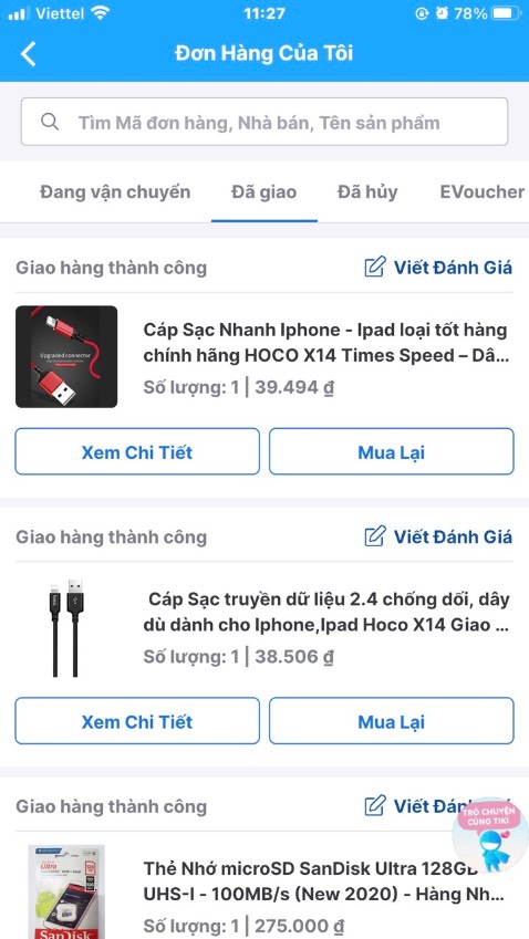 Mua 2 đơn hàng cùng 1 shop, 1 cái có hình màu đỏ, 1 cái có hình màu đen—>giao 2 cái màu đen, không như hình đăng nên thấy không buồn xíu. Dùng thì thấy OK