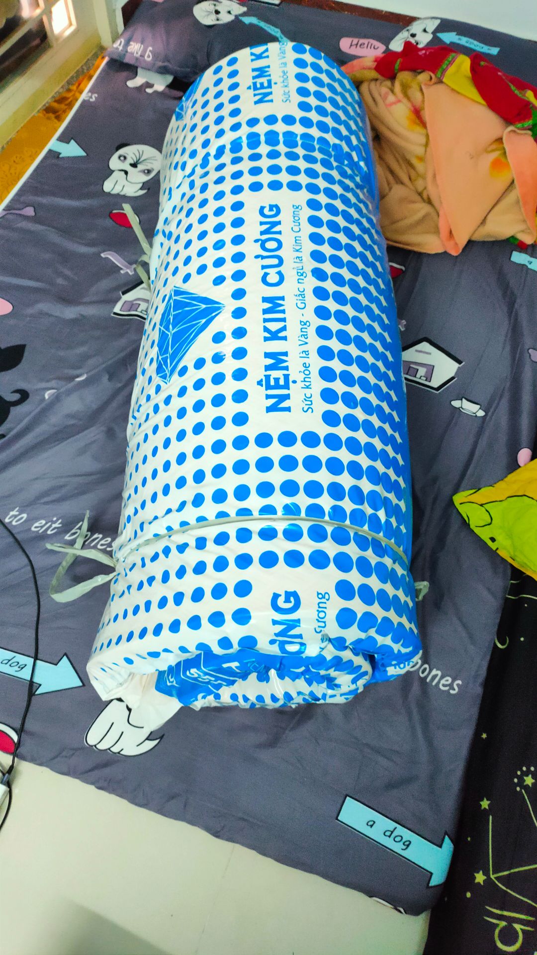 giao hàng nhanh như *** dí. đặt 12h trưa 4h nhận hàng. nệm đúng hàng chính hãng. nằm êm. nên mua nha. 
bữa mua 1mx5cm mà được giảm giá còn3230.