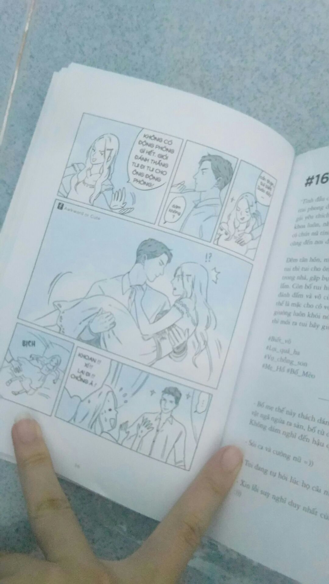 Lúc đầu mua tập 3 trước vì rẻ hơn ,xong tới bữa sale còn 80k nên hốt lun . Ta nói dân ngôn tình ai cũng nên sắm 1 cuốn về để mà ăn cơm chó lâu dài , tranh đẹp ,truyê Lúc đầu mua tập 3 trước vì rẻ hơn ,xong tới bữa sale còn 80k nên hốt lun . Ta nói dân ngôn tình ai cũng nên sắm 1 cuốn về để mà ăn cơm chó lâu dài , tranh đẹp ,truyê