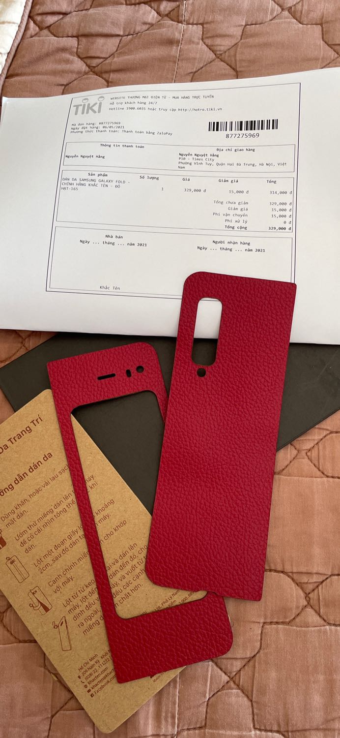 Chỉ là 2 miếng dan mỏng chứ không được như trong hình