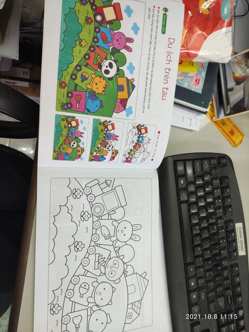 sách tô màu theo chủ đề rất đẹp các mẹ nhé