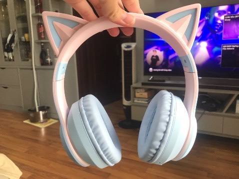 Màu pastel quá đẹp thêm tai mèo nữ dùng rất đáng yêu xứng đáng với giá tiền