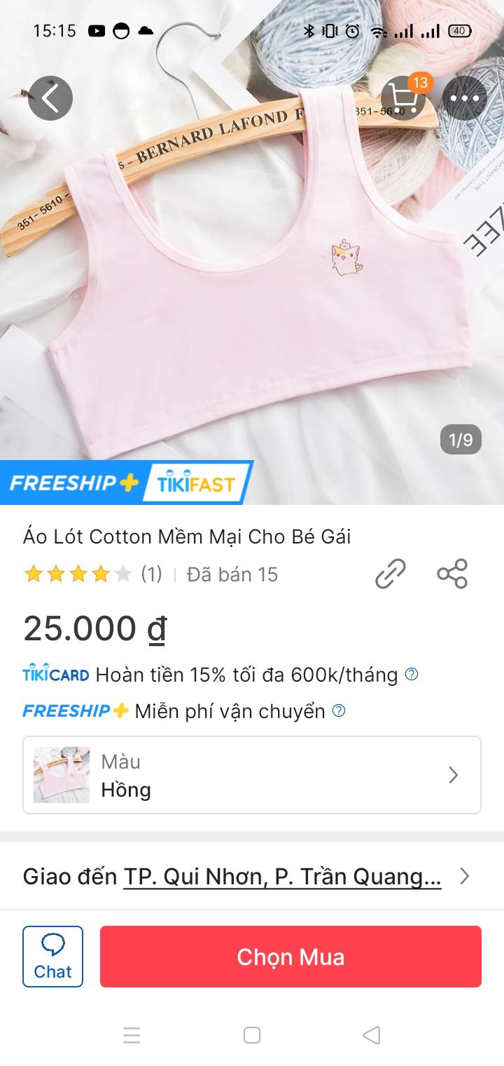 ko có nhiều size để lựa chọn