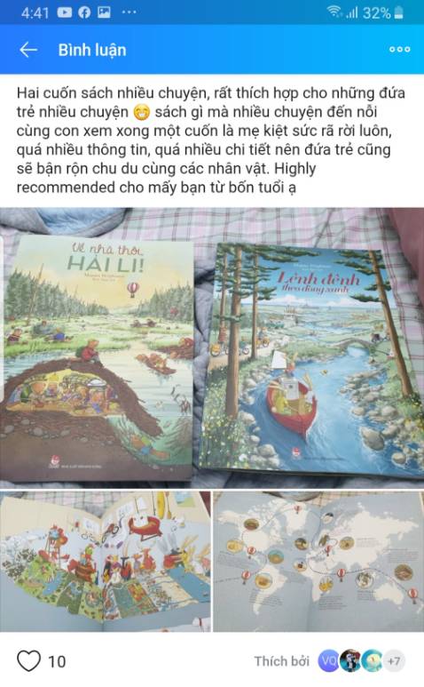 Sau khi mua mình đã viết comment như này để giới thiệu sách cho những bạn đọc khác. Nói chung là mình thấy rất hợp với các bé từ bốn tuổi nhé các ba mẹ.