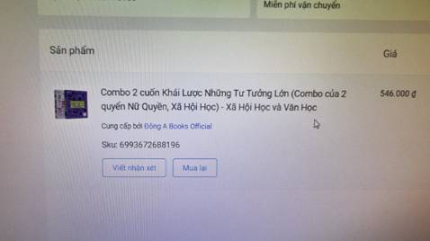 Hình và ghi bên ngoài là  Xã Hội Học và Văn Học  mà bên trong là Nữ Quyên Và Xã Hội Học ????? nên tôi mua thành 2 cuốn Nữ Quyền ....