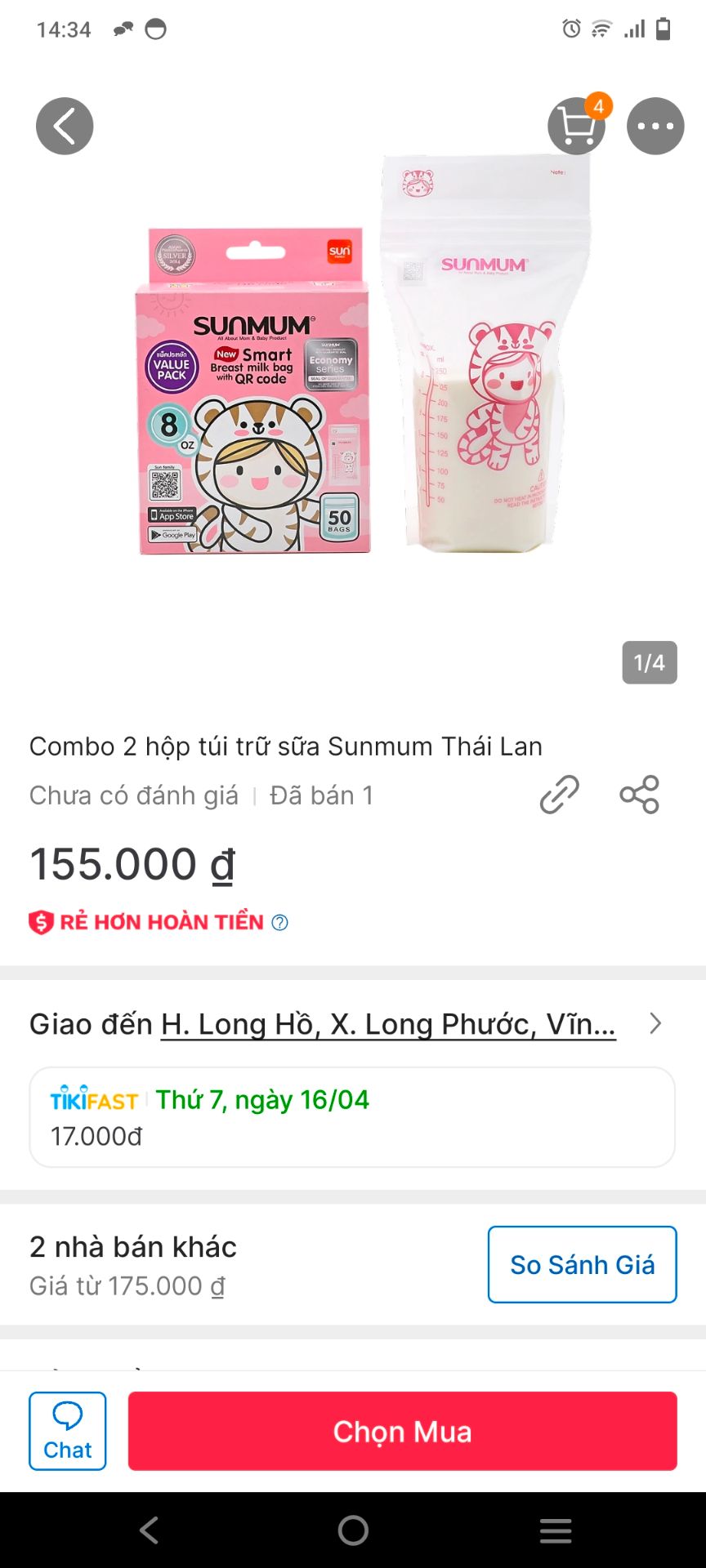 Bán hàng không đúng ảnh chụp chụp bán. Khi đặt mua ảnh 50 bags 250ml. Khi giao hộp 30 bags 150 ml