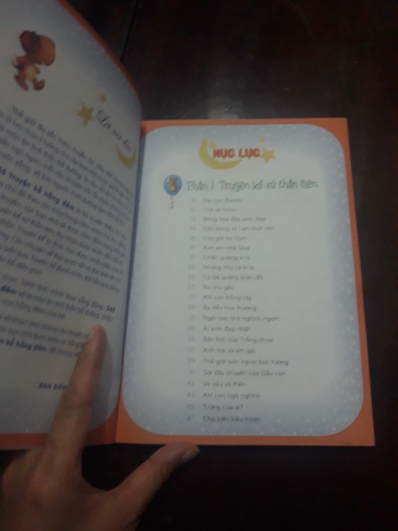 bìa dày dặn, sách đẹp, nhiều truyện, bé rất thích