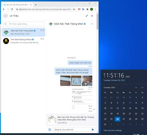 Mua đơn 2 bàn mà giao thiếu 1 bàn, chat không trả lời, gửi khiếu nại chưa thấy giải quyết.
mình tính nhận đủ sản phẩm, dùng cảm nhận, rồi mới nhận xét, nhưng tới nay (đã 4 ngày) vẫn chưa thấy shop trả lời, nên mình viết đánh giá.

Mua bàn giá ~400, mua 2 cái là ~800k, mà nhận chỉ được 1 cái, thì thành ra giá 800k/ cái bàn, vậy là quá mắc.

Bàn đẹp, nhưng shop không bọc kỹ các góc khi vận chuyển, nên bị hư các cạnh của bàn, thành ra nhận sản phẩm xấu