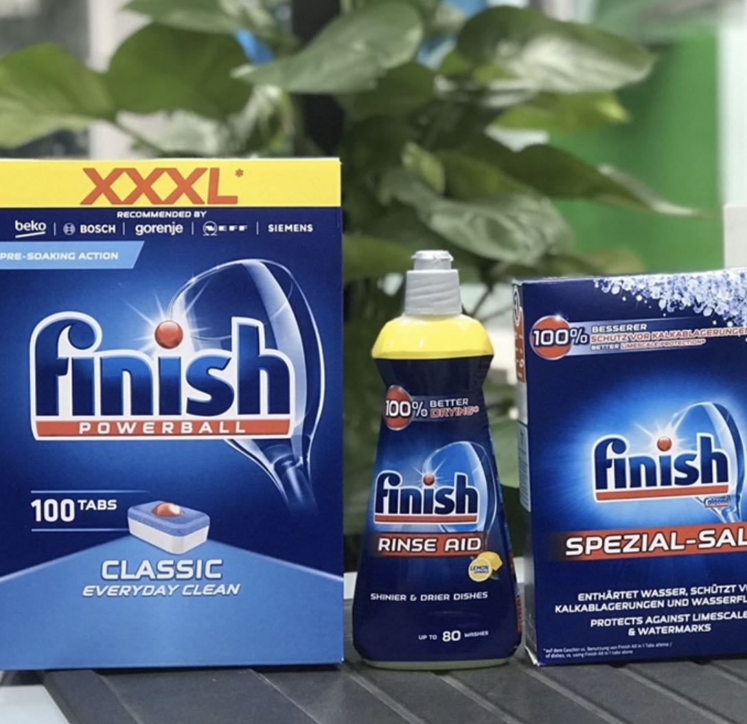 Sản phẩm chính hãng finish của Đức, dùng rất tốt và đảm bảo chất lượng. Giao hàng nhanh hơn so với dự kiến