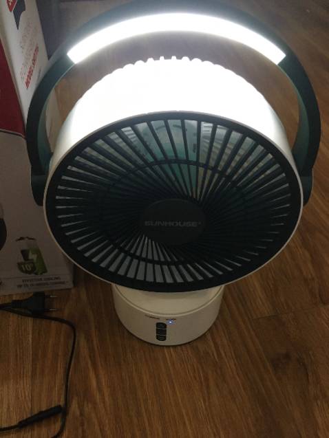 Quạt to để bàn siêu mát, đèn sáng