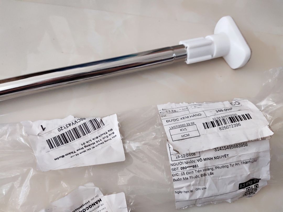 tôi rất thích sản phẩm này nên đã đặt mua. đi vắng nhờ người nhà nhận dùm về kiểm hàng thấy thiếu 1 cái chốt đầu thanh phơi và ko có cái chốt cố định thanh lớn với thanh nhỏ. tôi đề nghị đc đổi lại thanh phơi hoàn chỉnh để sử dụng. sản phẩm lỗi vì thiếu linh kiện ko phải vì chất lượng, mặc dù chưa đc sd, tôi đánh giá sf 4* chờ chính sách đổi trả hàng của tiki